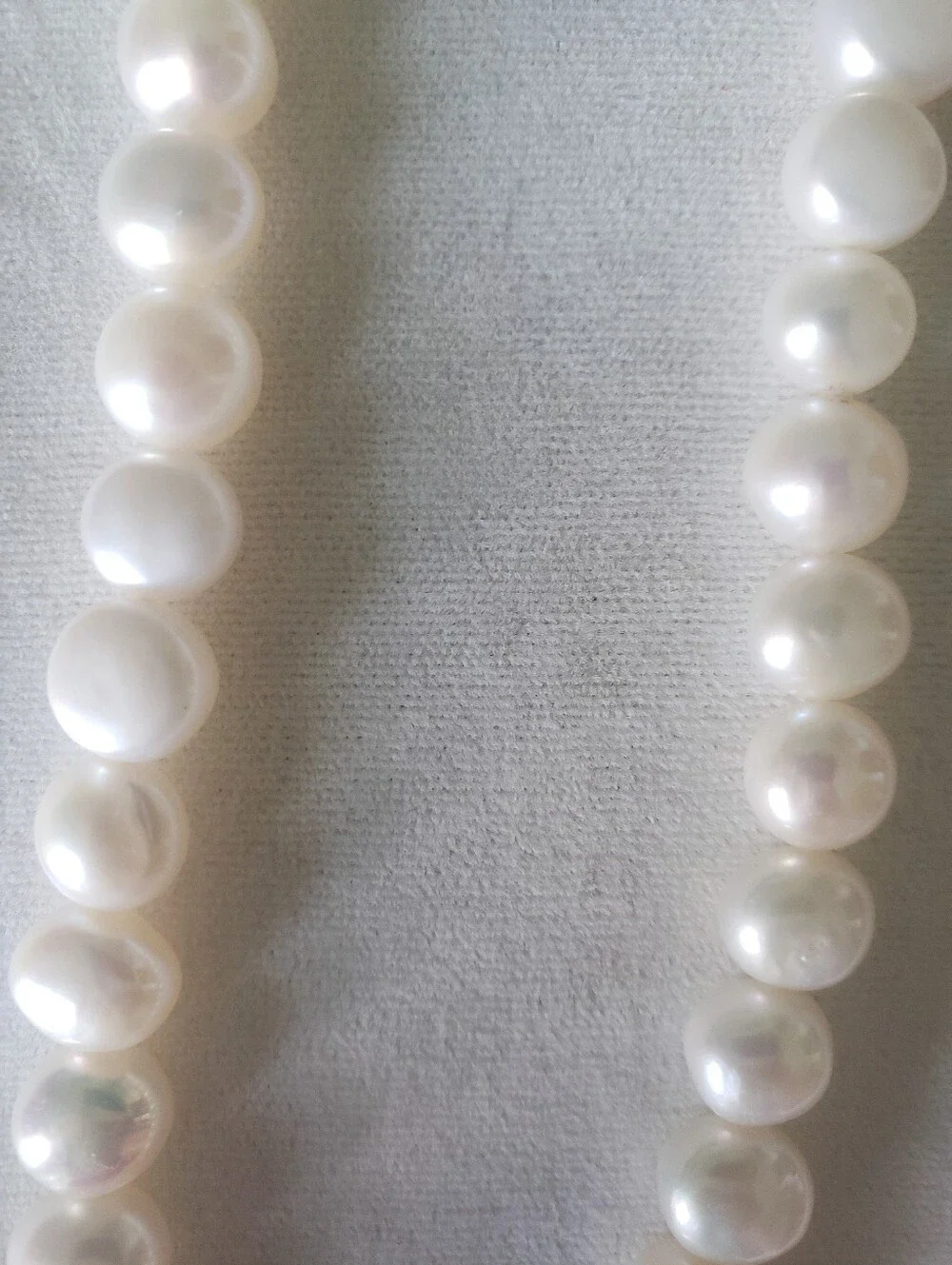 Strand Of Fresh Water Semi Round Pearls